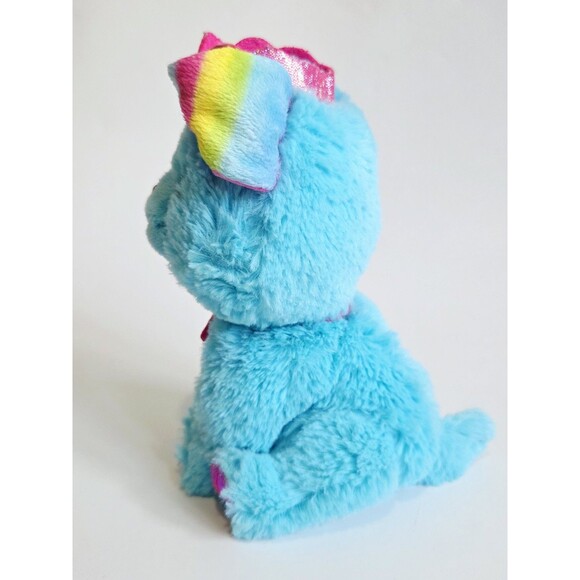 Barbie Princess Puppy Dog Pet Plush Stuffed Animal Toy Blue Pink Crown 8" - Picture 7 of 13